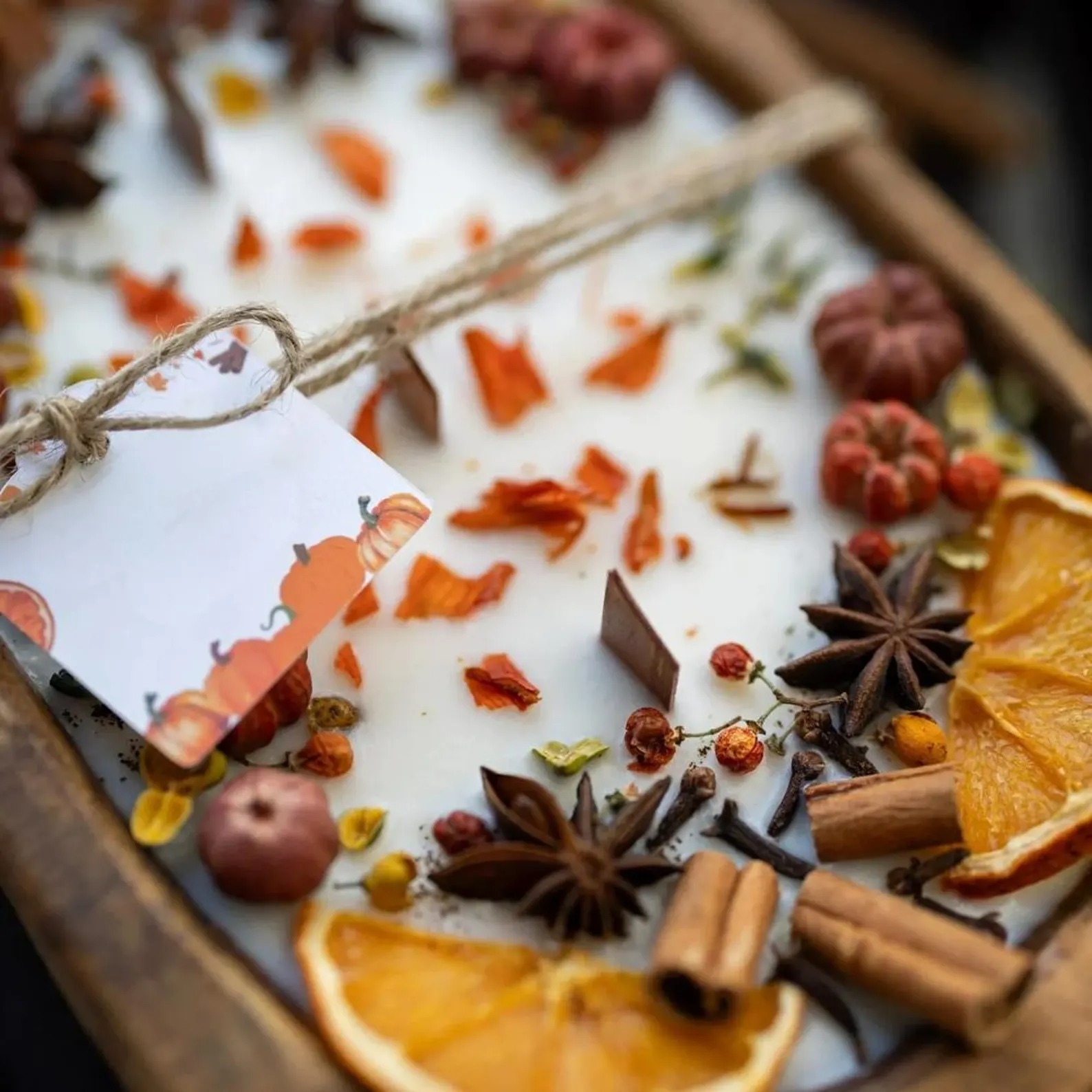 Spiced Orange Cinnamon Chai Dough Bowl Candle
