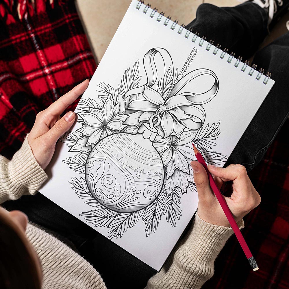 🎄CHRISTMAS ON SALE🔥Christmas Spiral Coloring Book