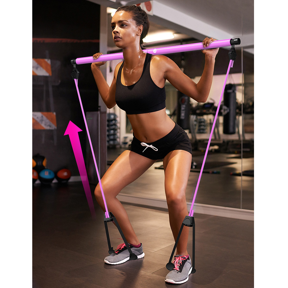 Portable Pilates Bar Kit with Resistance Band Exercise Stick🔥Buy 2 FREE SHIPPING
