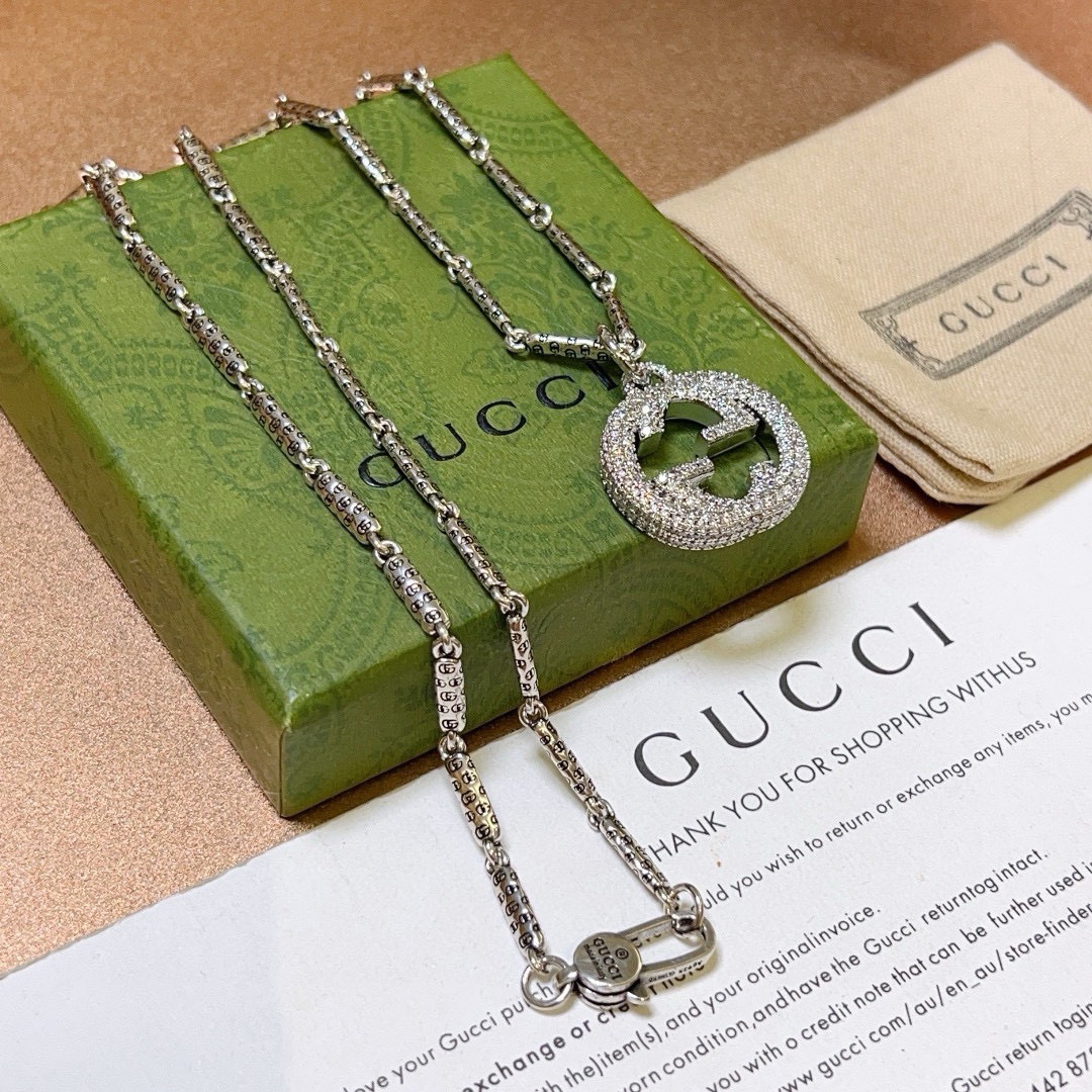 Gucci Anger Forest Series GG Diamond Necklace