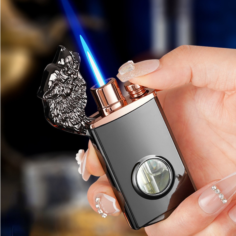 Wolf Glowing Soft Fire Straight Jet Flame Lighter
