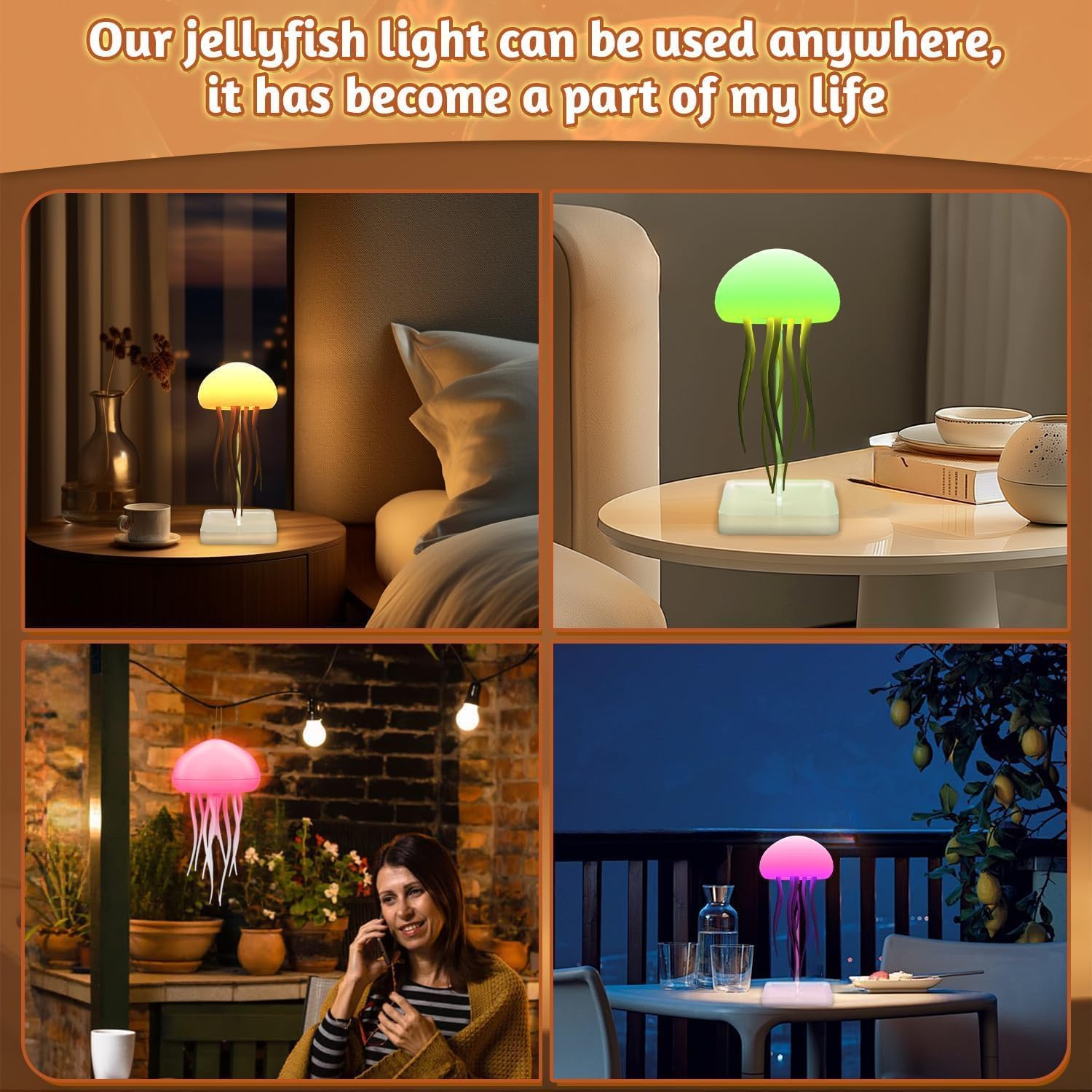 LED Jellyfish Lamp