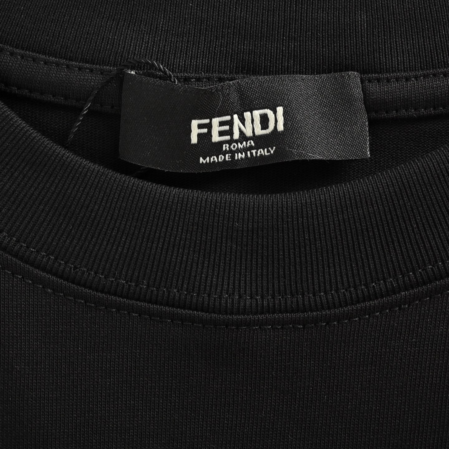 Fendi 25ss flocked letter eye print short sleeve