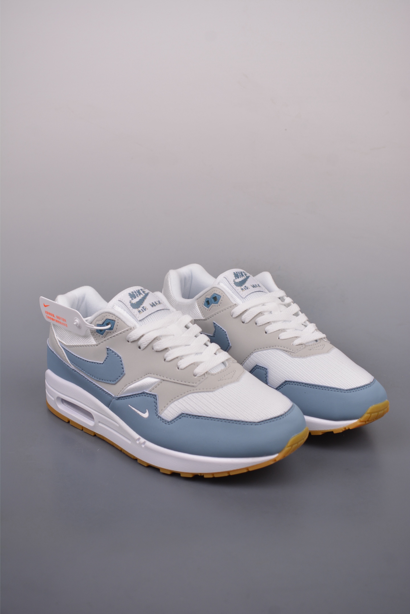 Nike Air Max 1 Original Series White Gray Blue HV1940-100