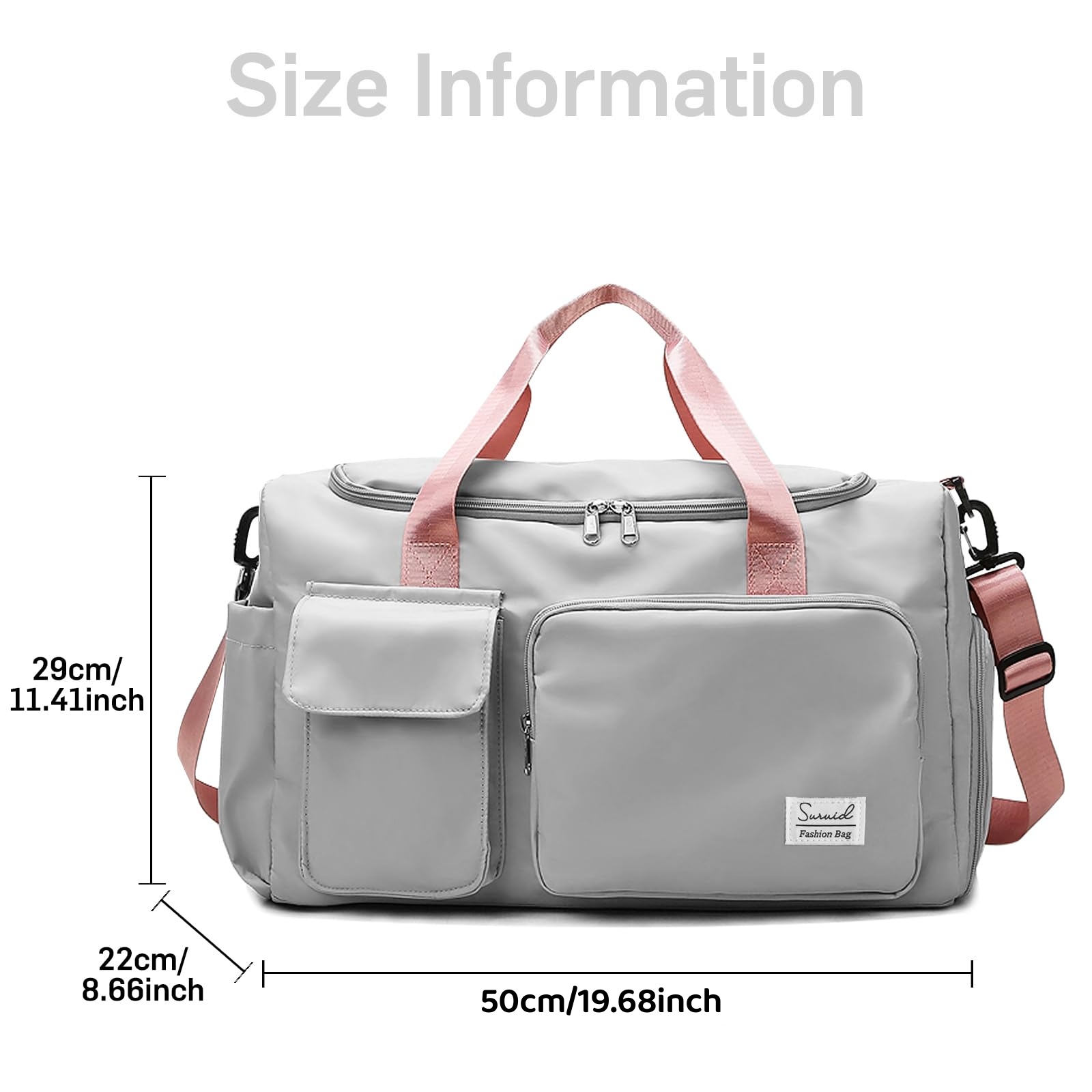 🔥Last Day 50% OFF🔥Foldable Dry Wet Separated Waterproof Travel Duffle Bag
