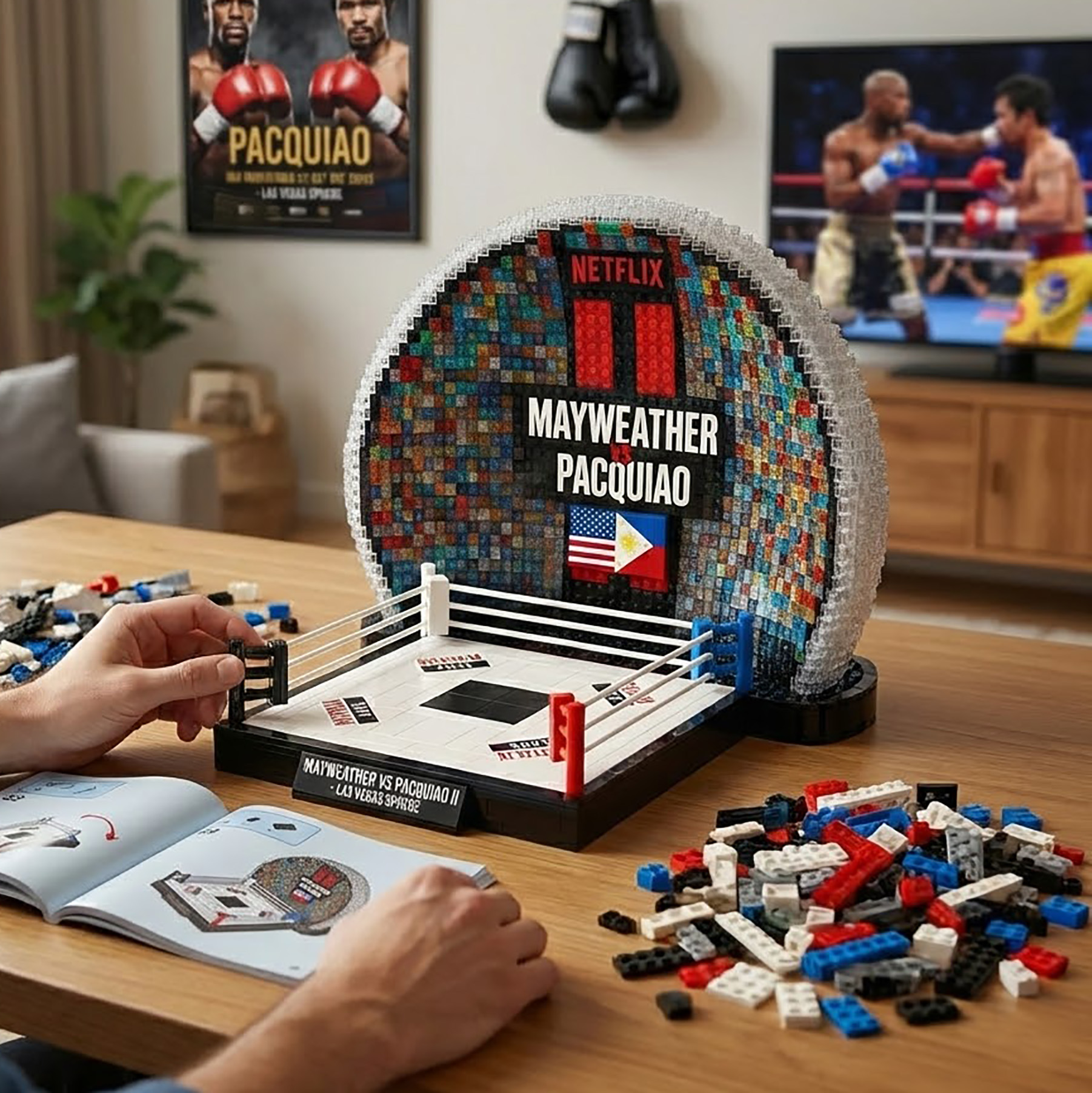 Mayweather vs Pacquiao II – Las Vegas Sphere Fight Night Brick Set
