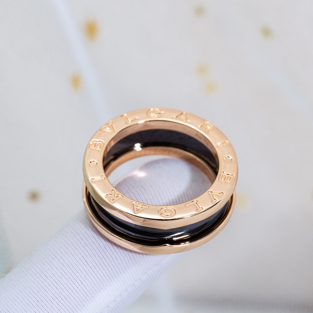 Bulgari Narrow Ceramic Ring
