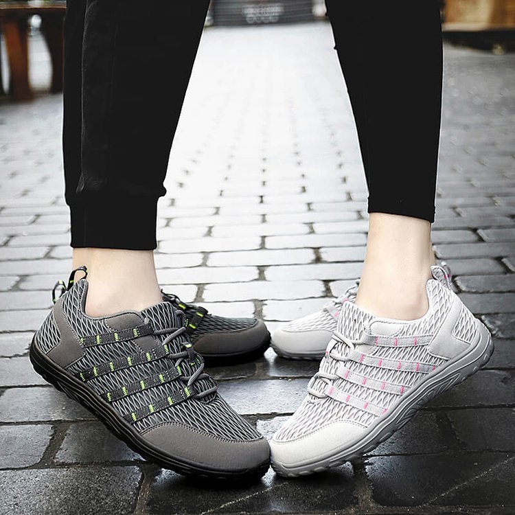 Couple Lace-Up Mesh Sneakers