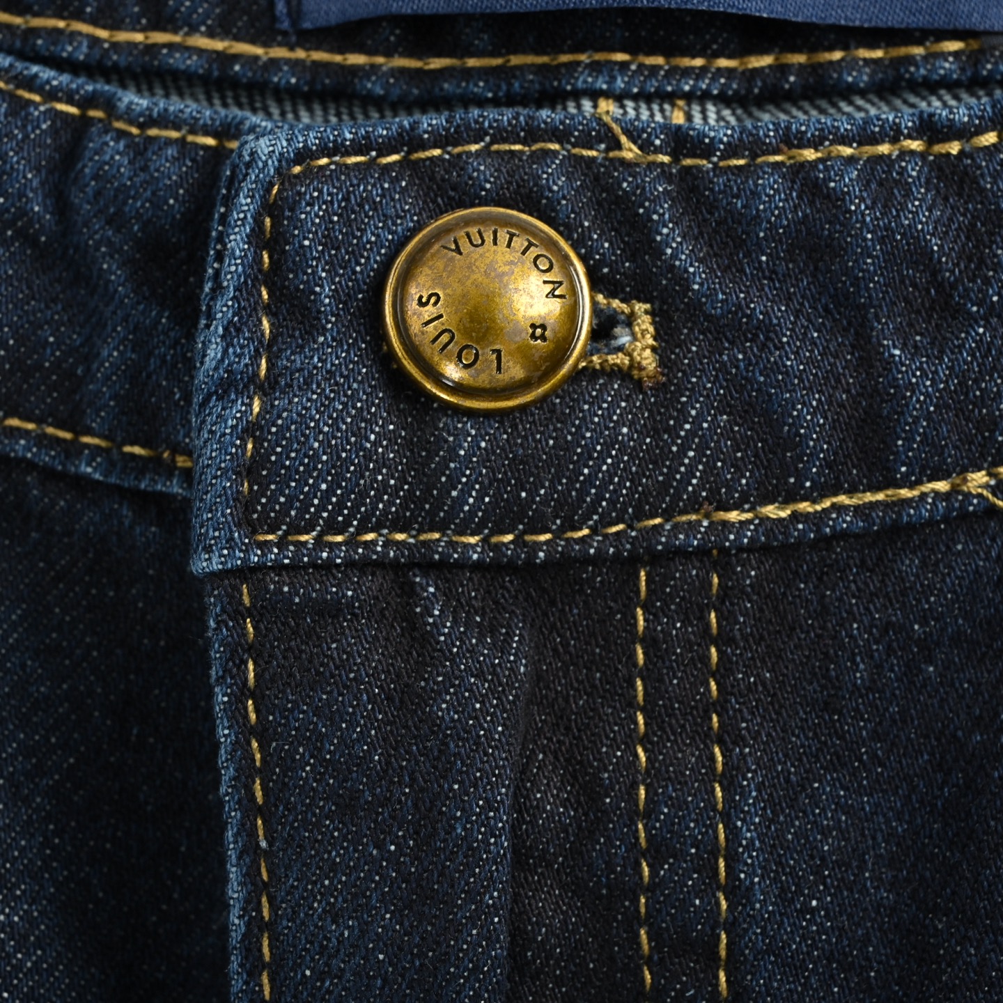 Louis Vuitton 25ss rope signature monogram embroidered denim shorts