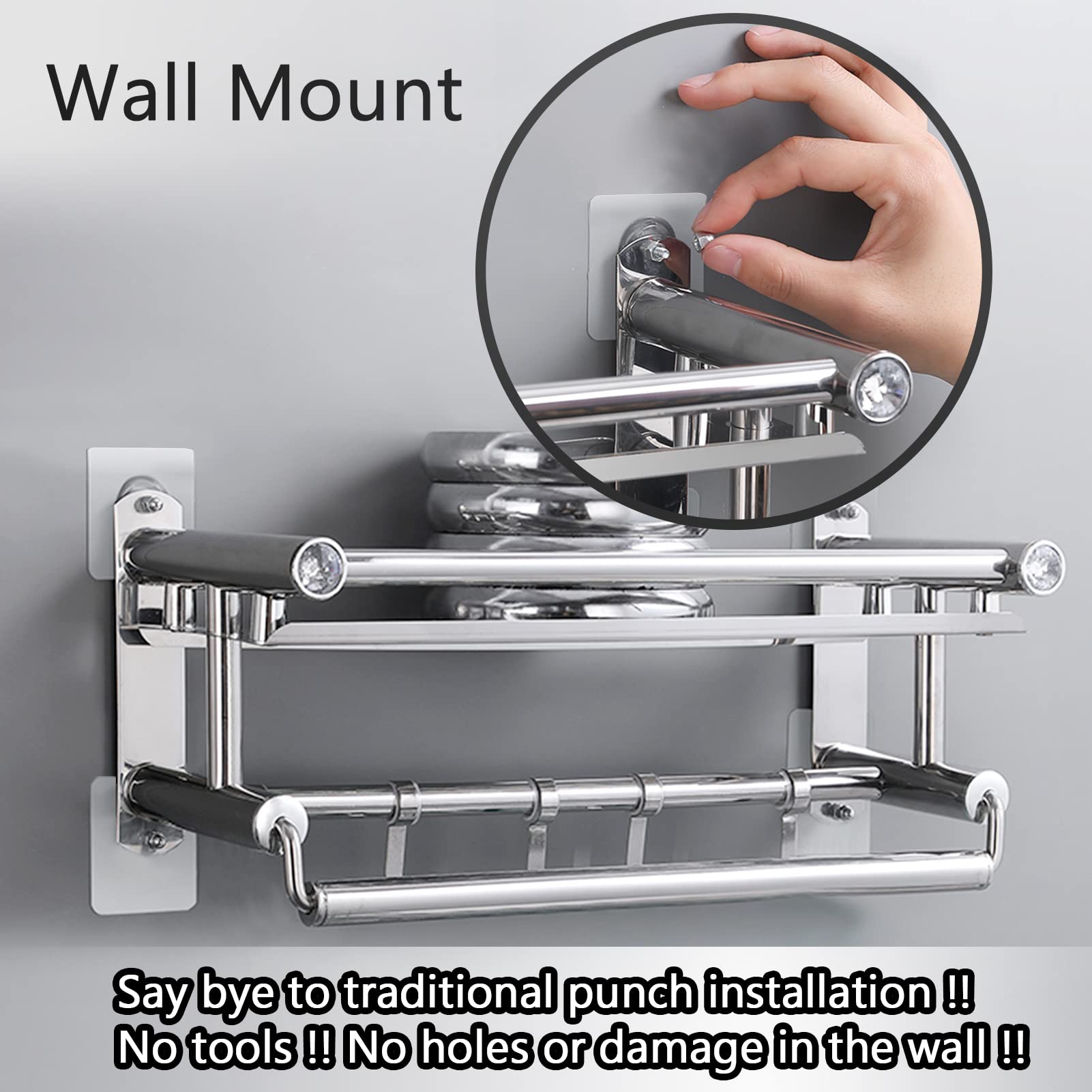 Drill Free Adhesive Hooks（Pack of 6 PCS）-BUY 5 GET 3 FREE & FREE SHIPPING