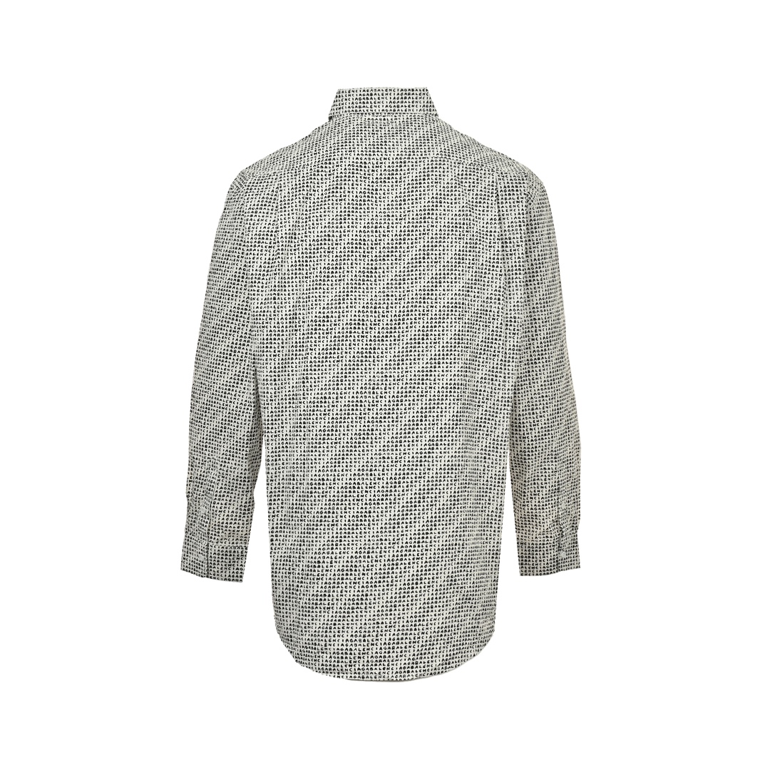 Balenciaga 24Fw Letter Archive Barrage Print Shirt
