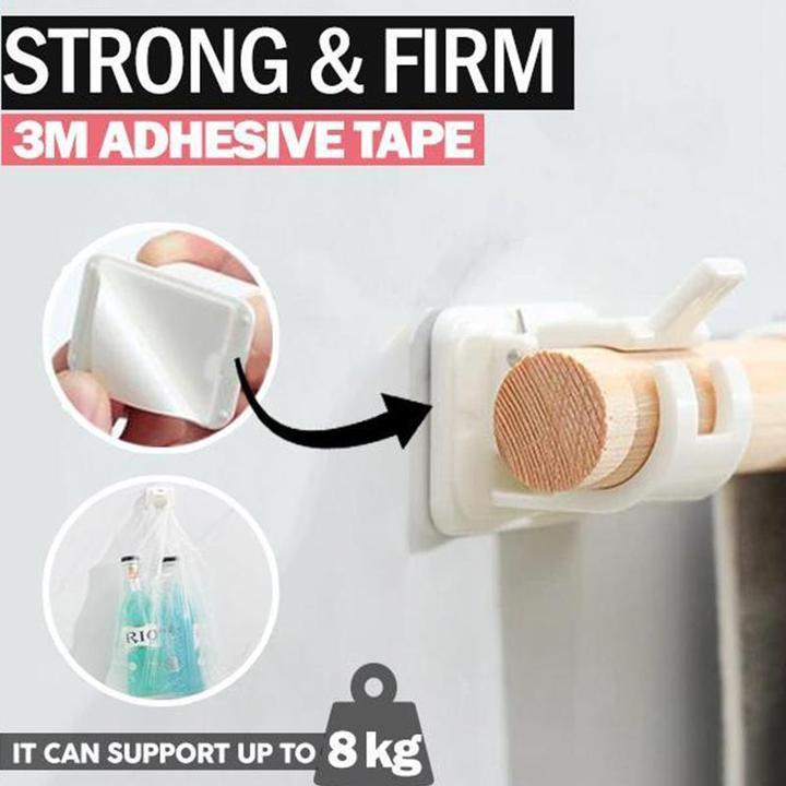 Nail-free Adjustable Rod Bracket Holders-Buy 3 or more and get a 20% discount