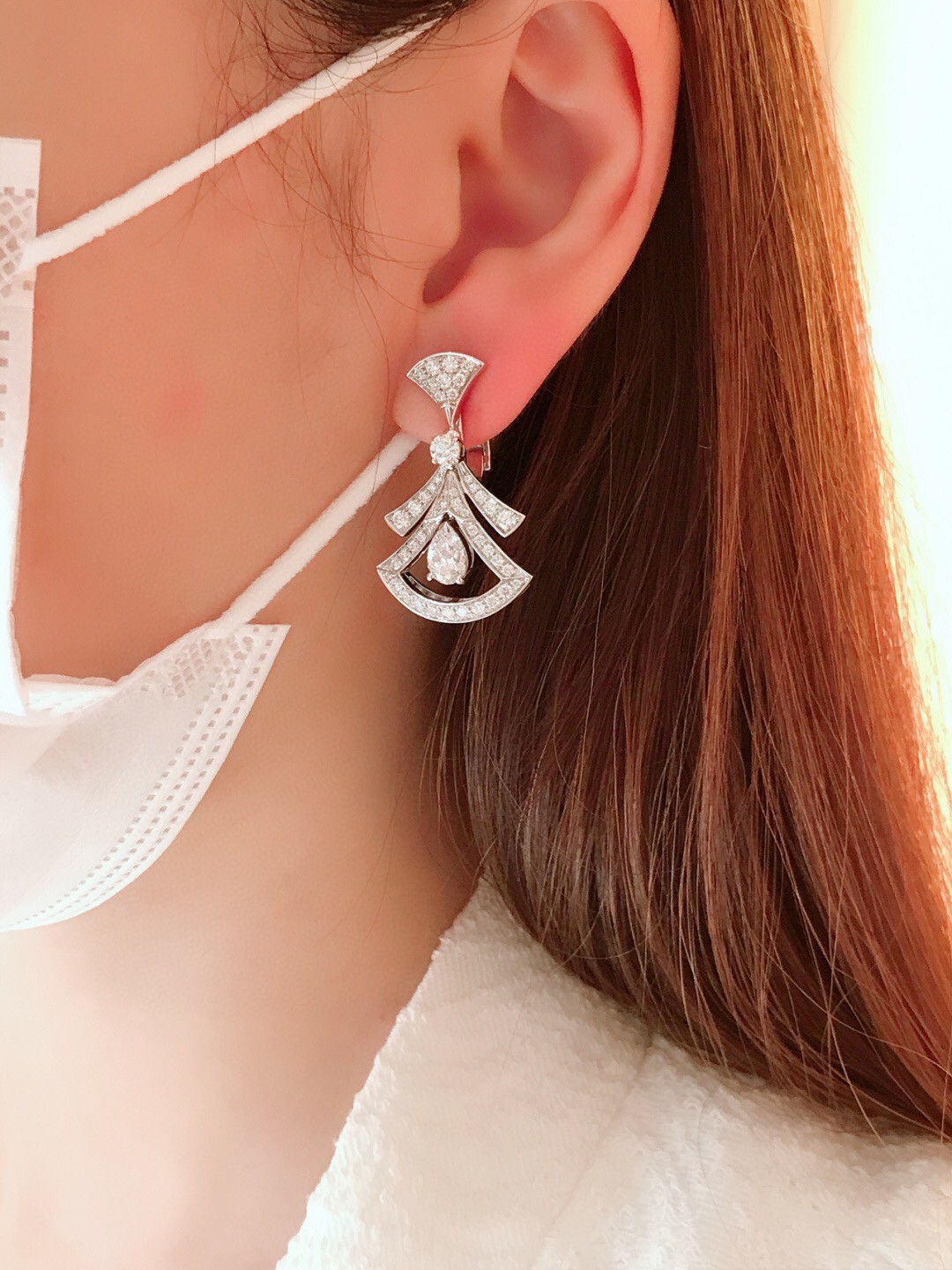 Bulgari diamond earrings