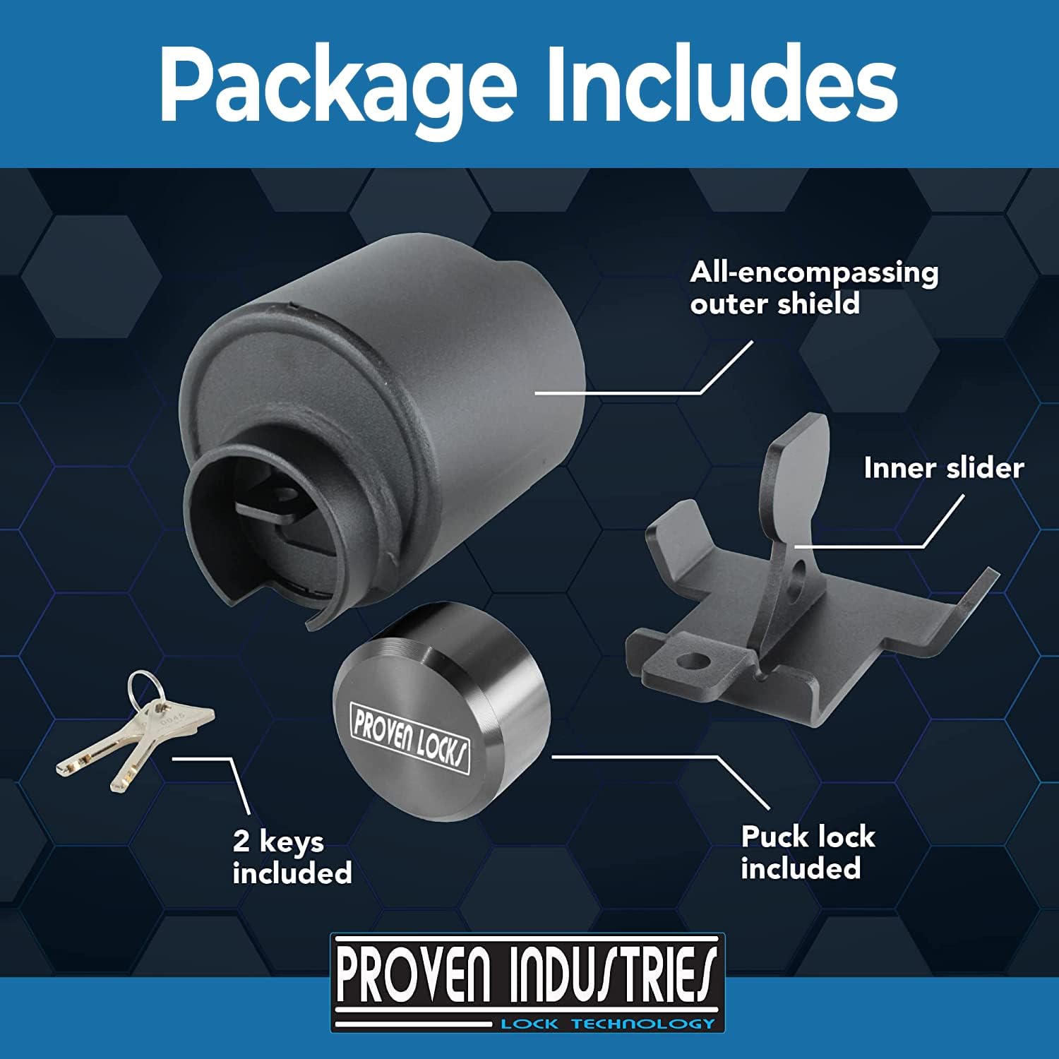 Proven Industries Model Trailer Lock for 5/16