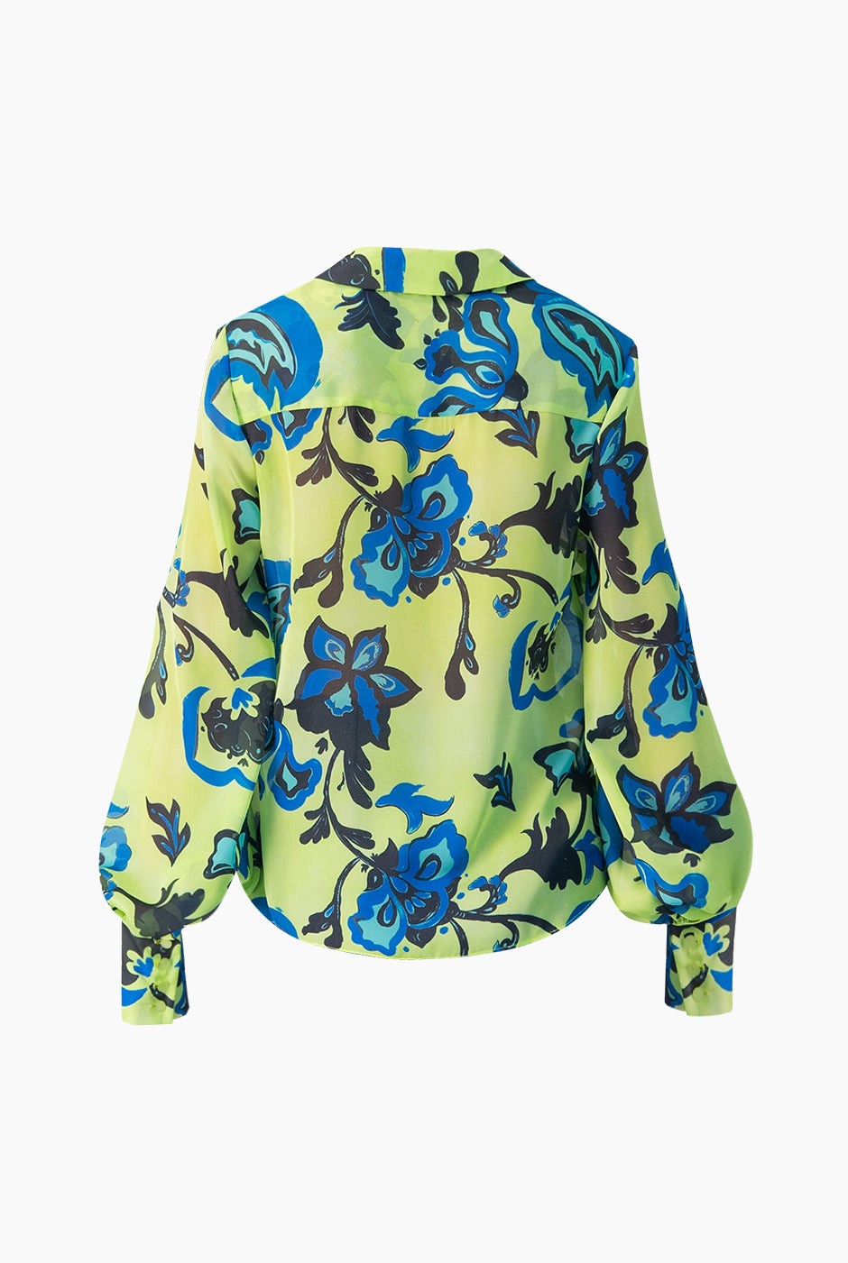 Blusa estampada recta y manga larga