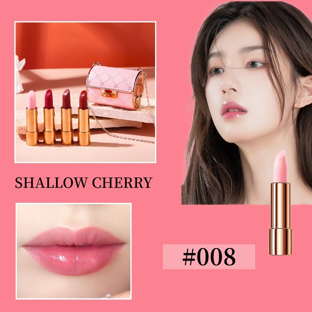 HOT SALE🔥Waterproof Non-Stick Cup Long Lasting Retractable 4 Colors Leather Bag Lipstick Set