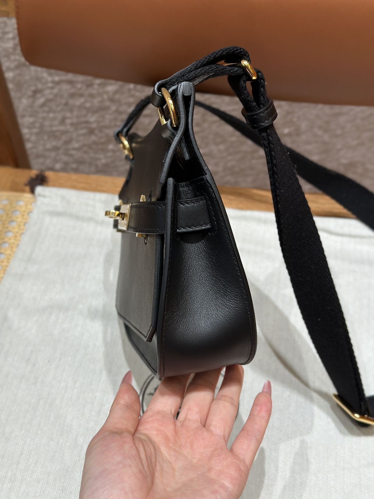 Hermes Jypsiere mini ck89Noir (Handmade to order)
