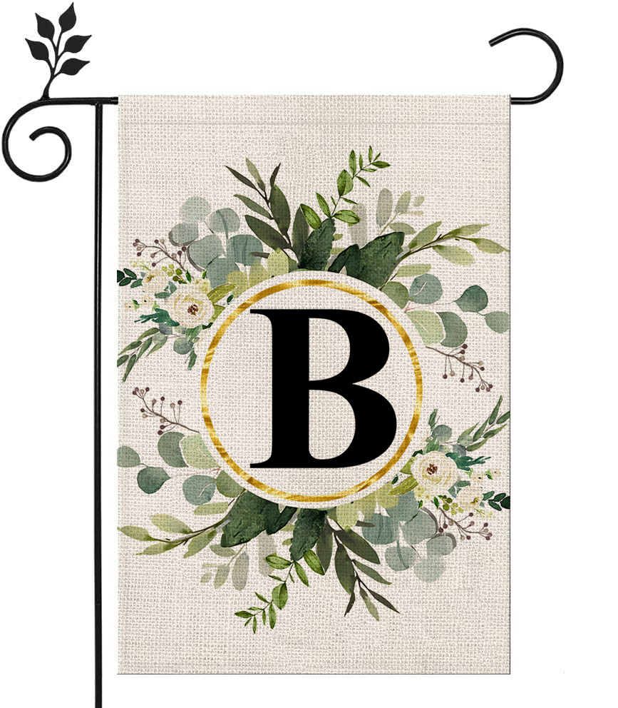 🔥Last Day Promotion-[SAVE 50% OFF]--Monogram Initial Letter Garden Flag-Family Last Name--BUY 3 GET 15% OFF & FREE SHIPPING
