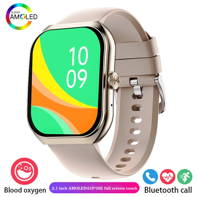 2024 New 2.1-inch UHD Bluetooth Calling Smartwatch Watch 220mah battery capacity IP68 Professional waterproof for Android iOS