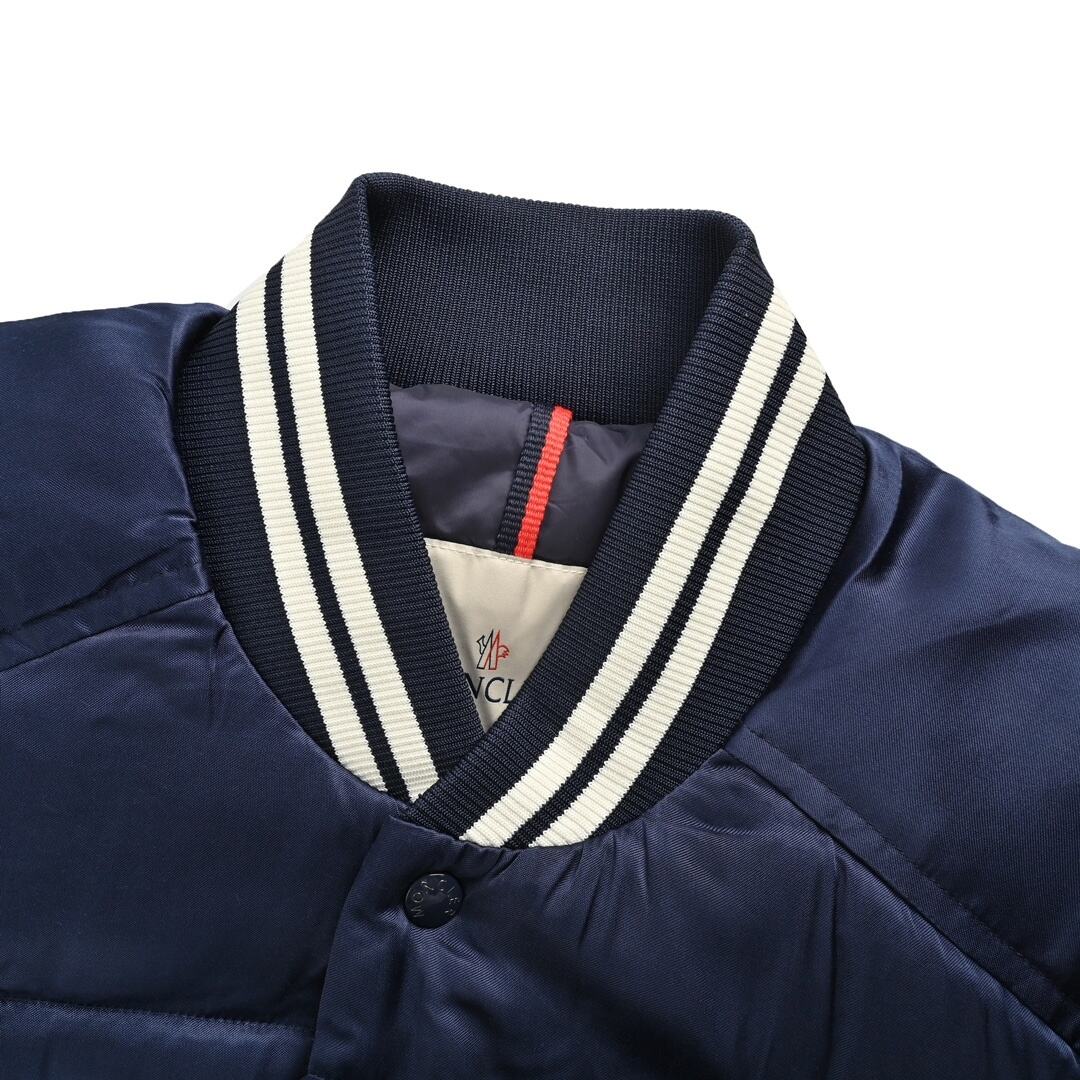 Moncler 24Fw back logo flight baseball jacket down jacket