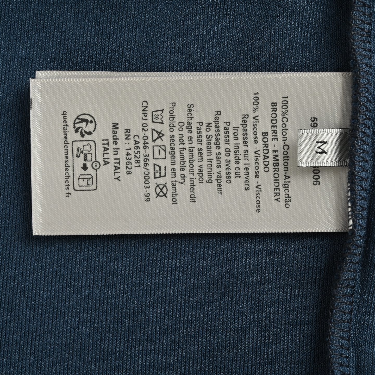 Dior 25ss terry short-sleeved shirt with small chest embroidery logo