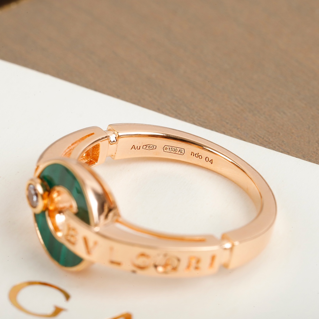 Bulgari Malachite Ring