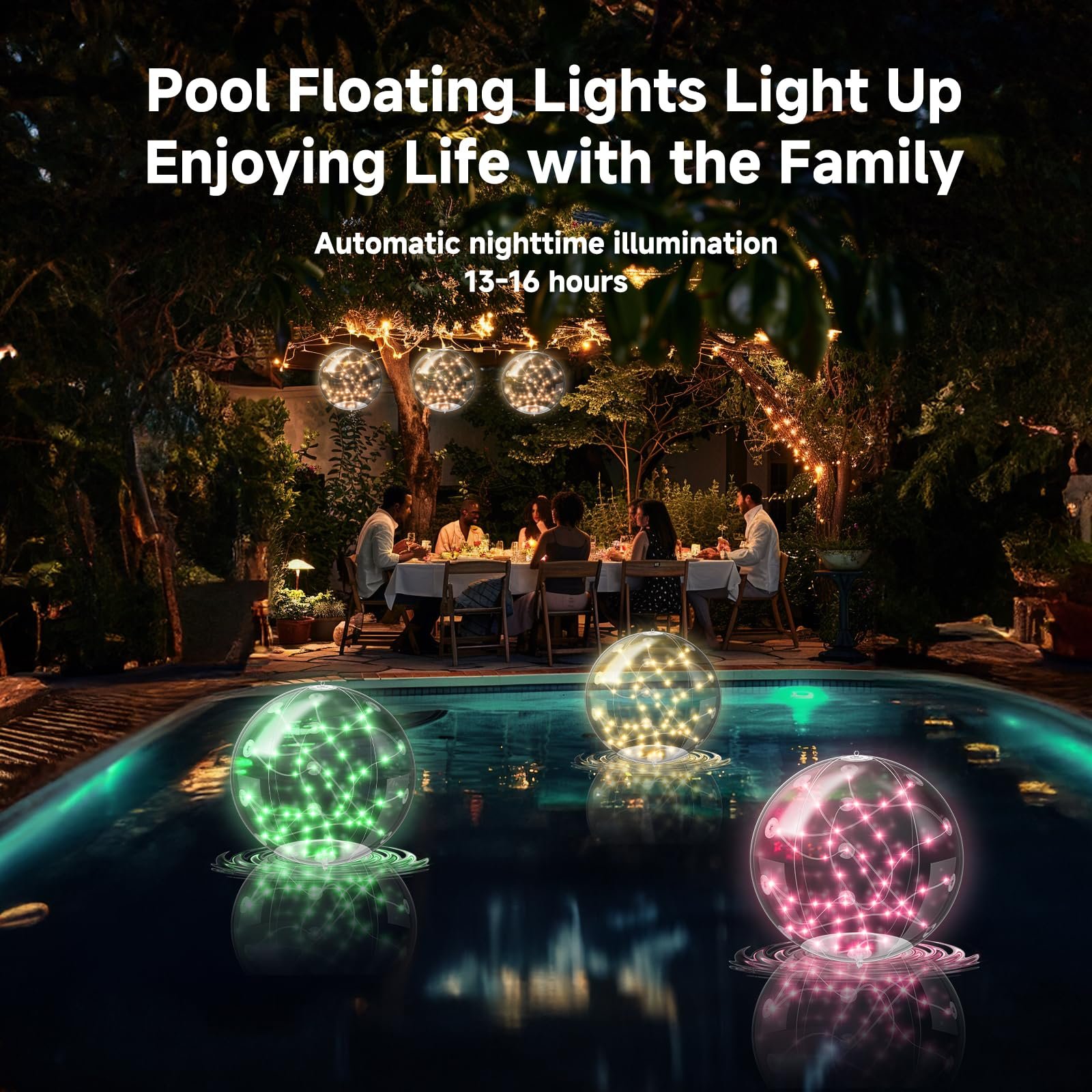 🎉Summer Hot Sale - 49% OFF 🔥Solar Floating Pool Lights🎉Buy 2 Free shipping