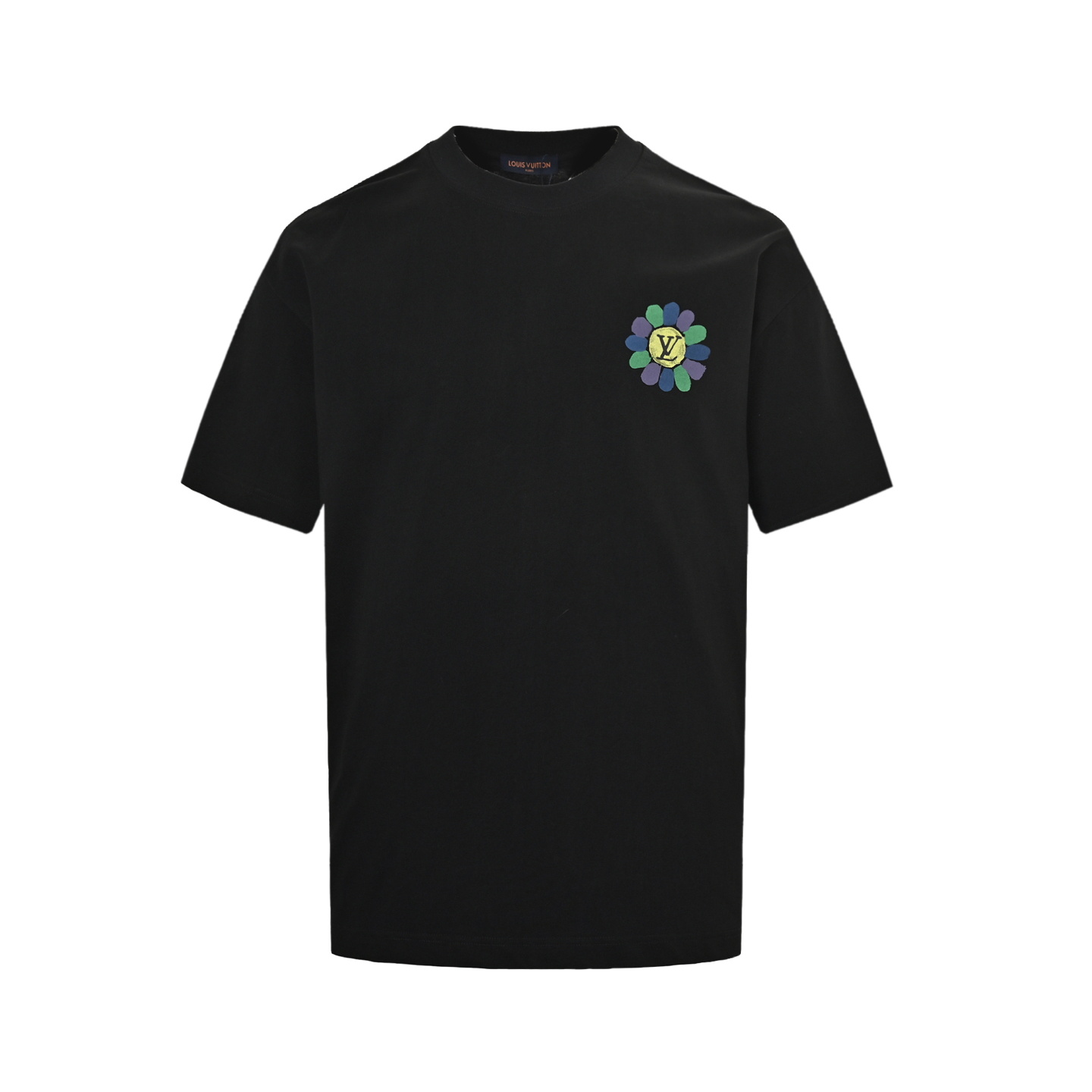 Louis Vuitton 25ss sunflower painted graffiti large logo short sleeve