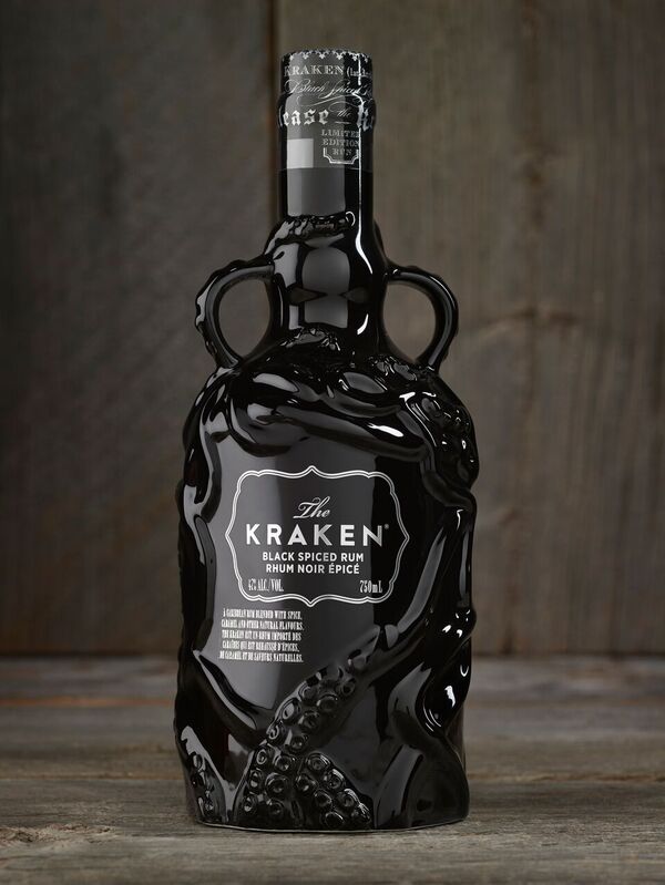 Norse mythology siren limited edition ceramic bright black bottle
