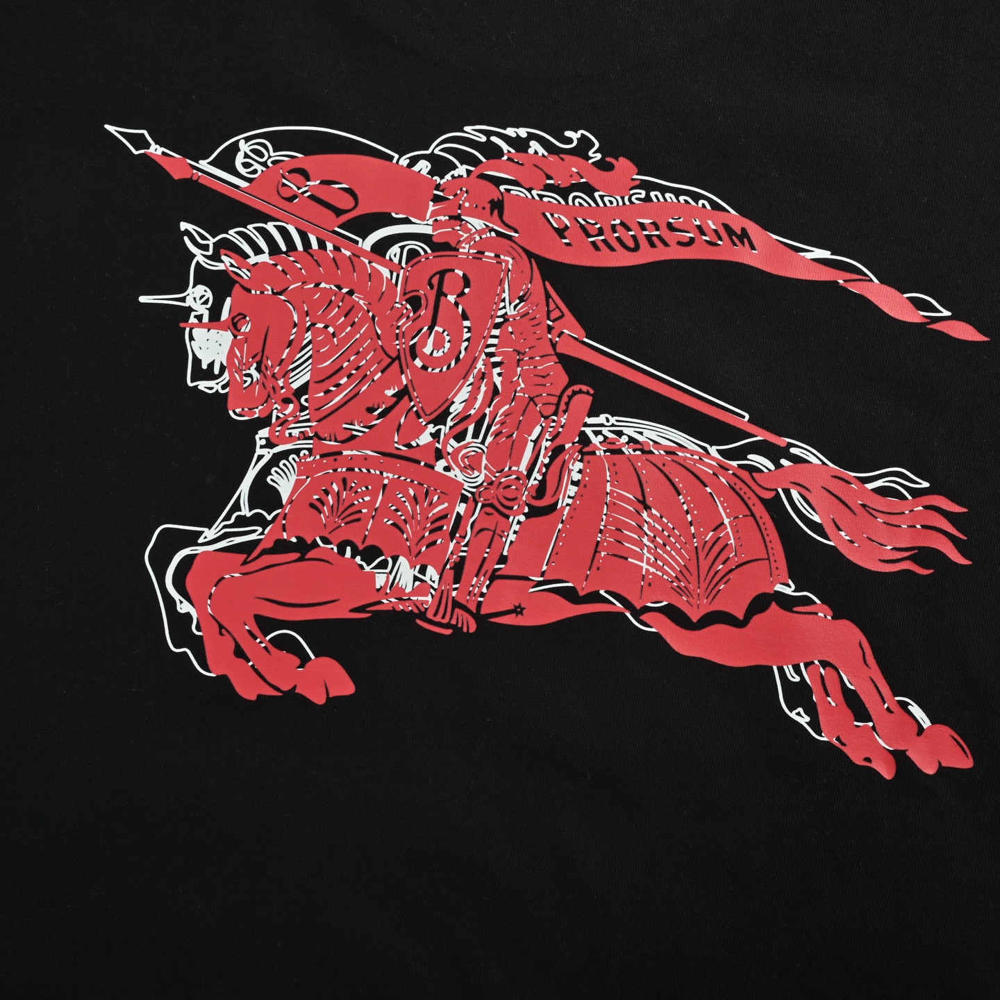 Burberry 25ss overlapping warhorse logo print short sleeve