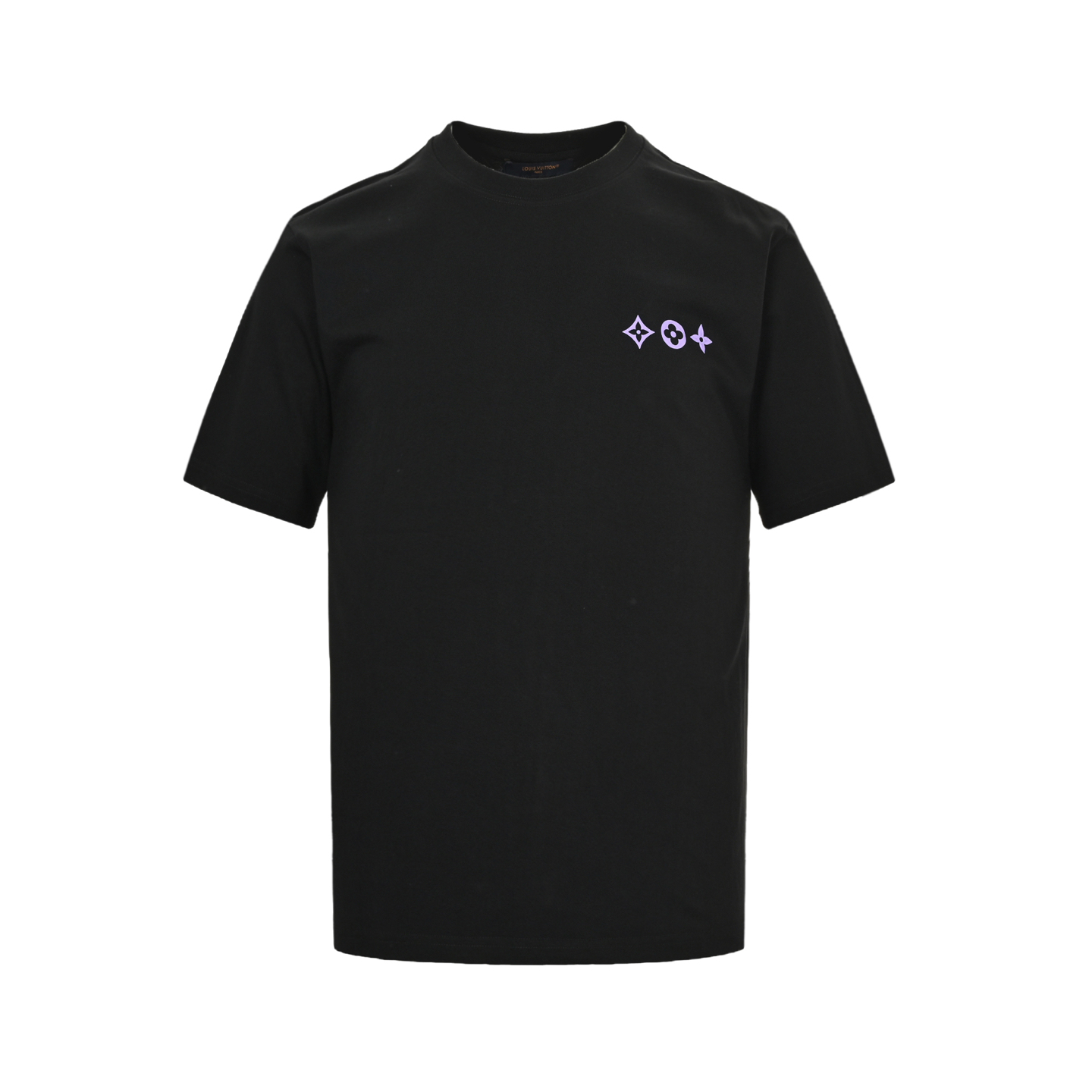 Louis Vuitton 25ss short sleeve with four-leaf clover lettering print on the back