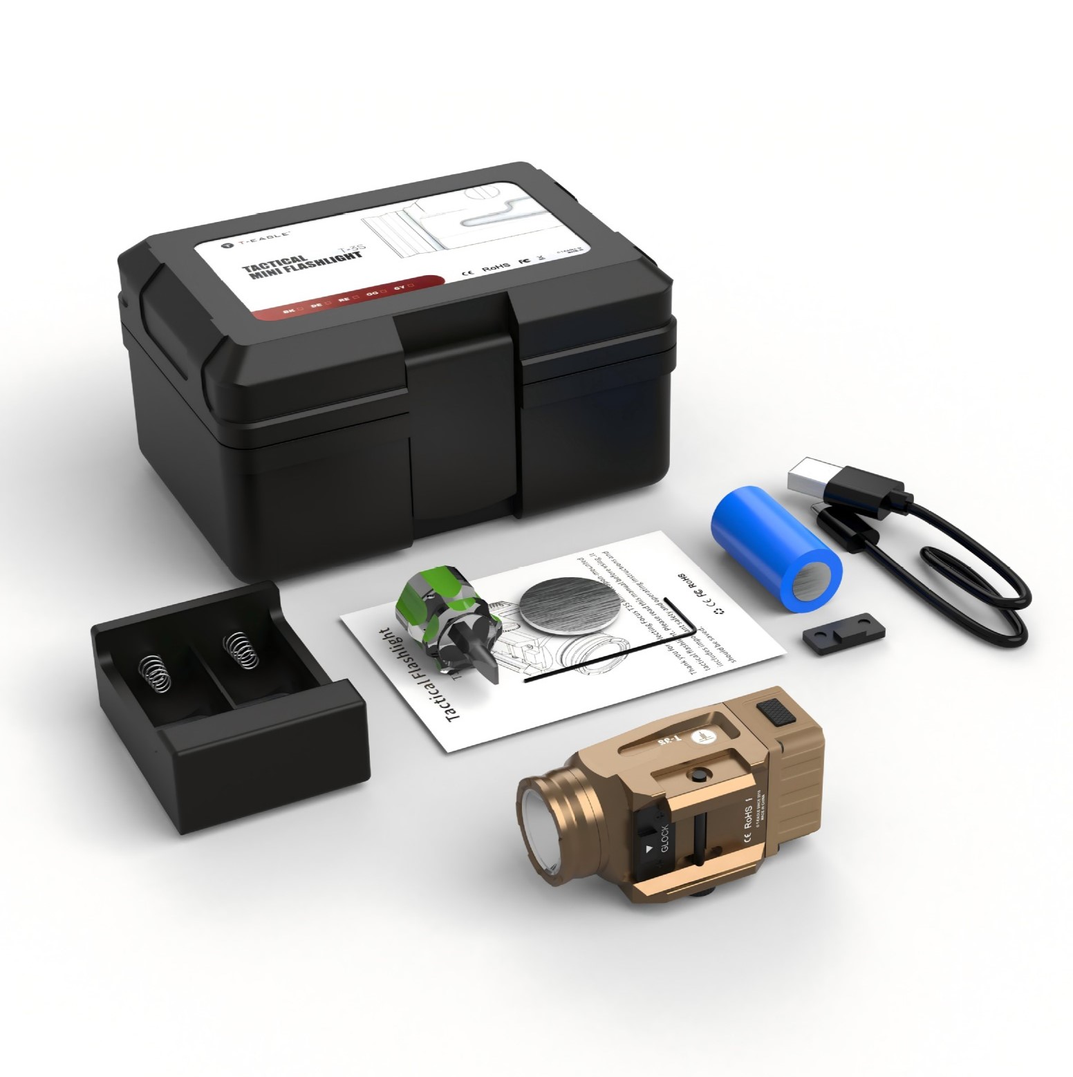 ⚡Holiday Special sale⚡-Super Bright  Rechargeable Tactical Light &160 Meter Long Range Use for Outdoor Security Adjustable