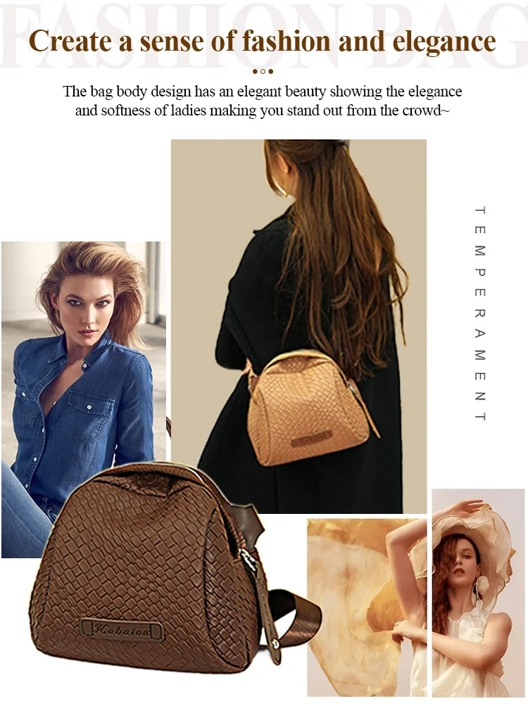 🔥Last Day 50% OFF🔥🌟Hand Weaving Large Capacity Cowhide Shell Bag👜