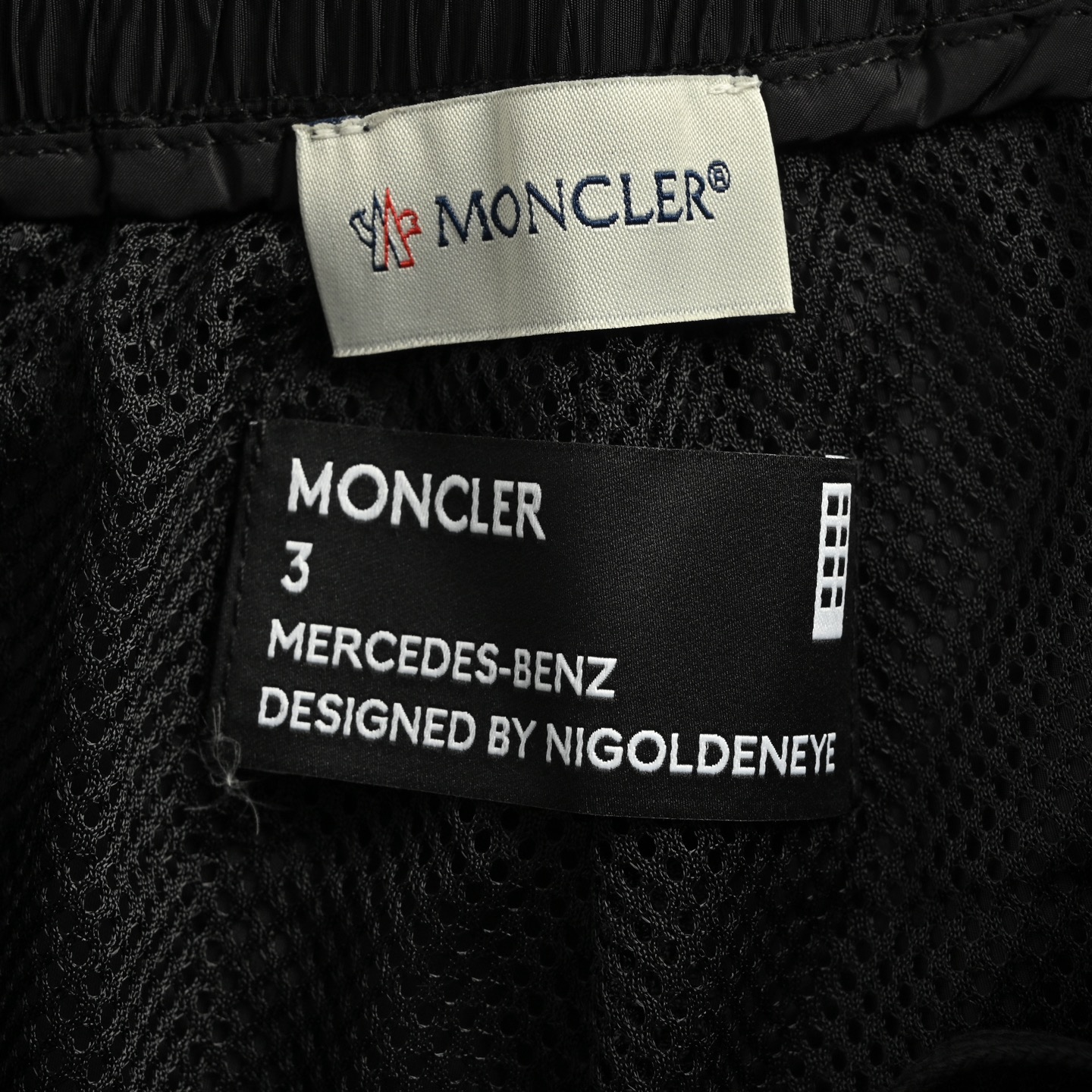 Moncler three-party collaboration packable nylon shorts