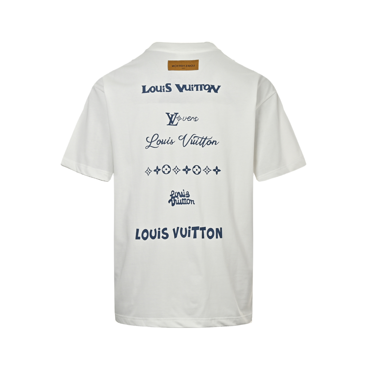 Louis Vuitton 25ss chest embroidery back multi-label print short sleeves