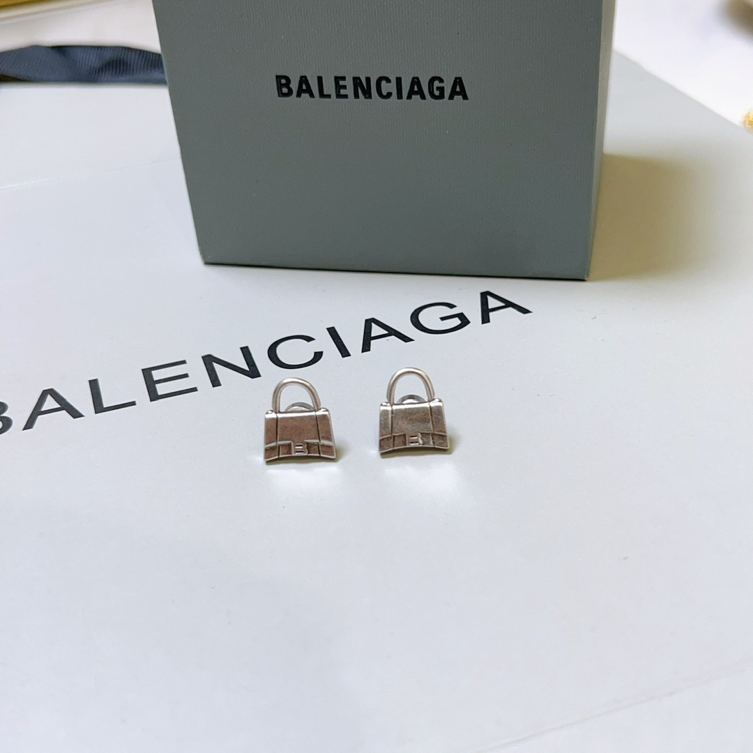 Balenciaga Bag Shape Earrings