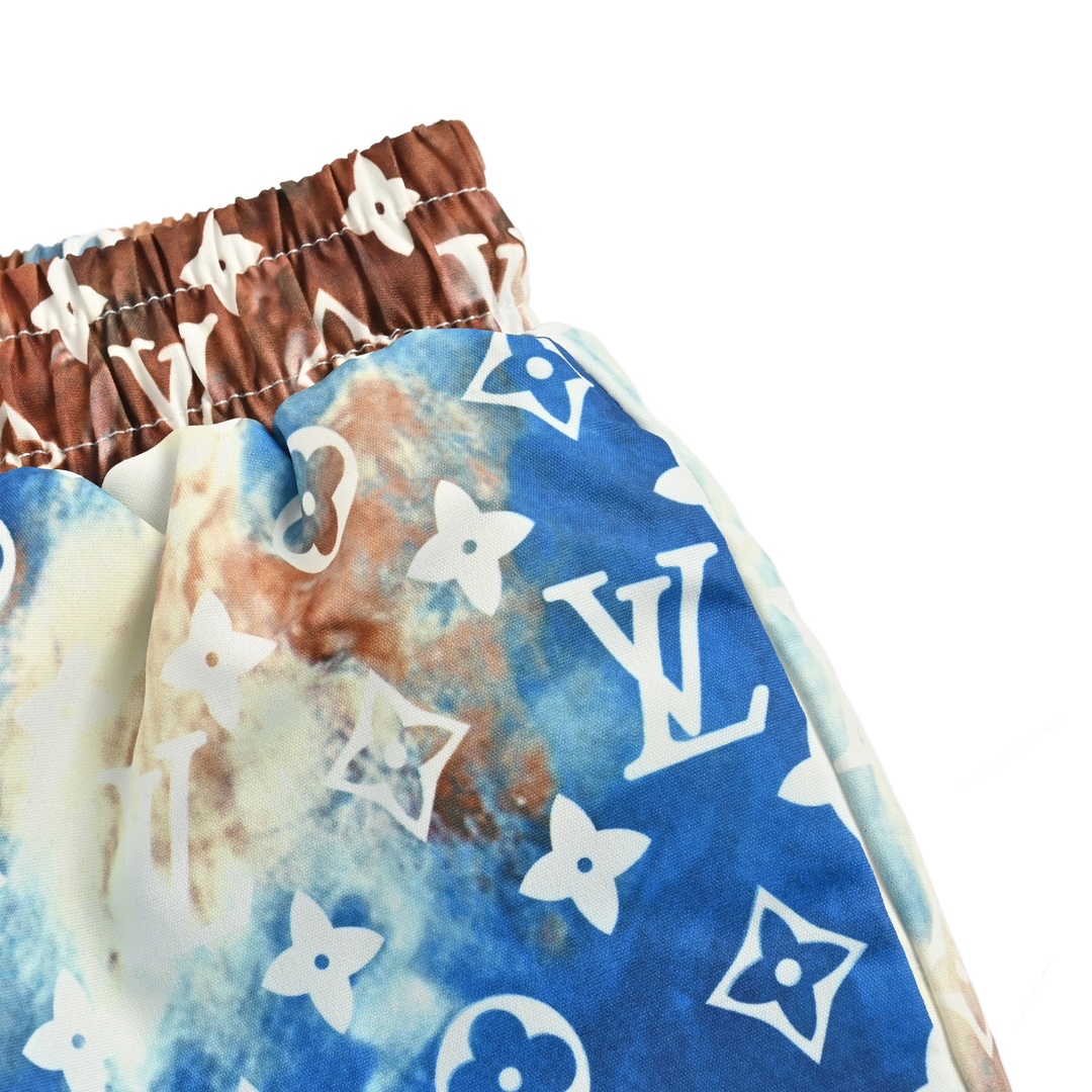 Louis Vuitton 24ss ink monogram full print beach shorts