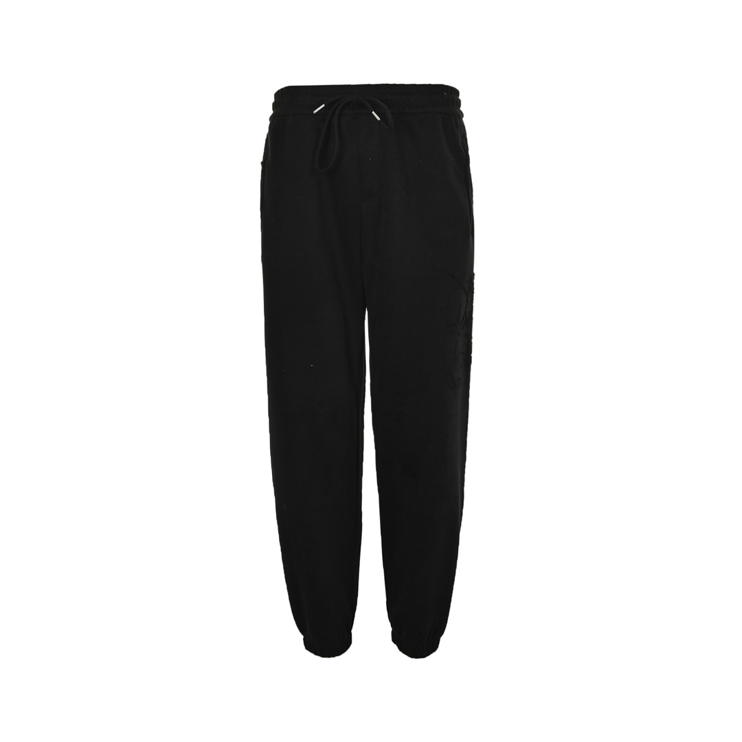 Burberry 24Fw side warhorse embroidered cuffed trousers