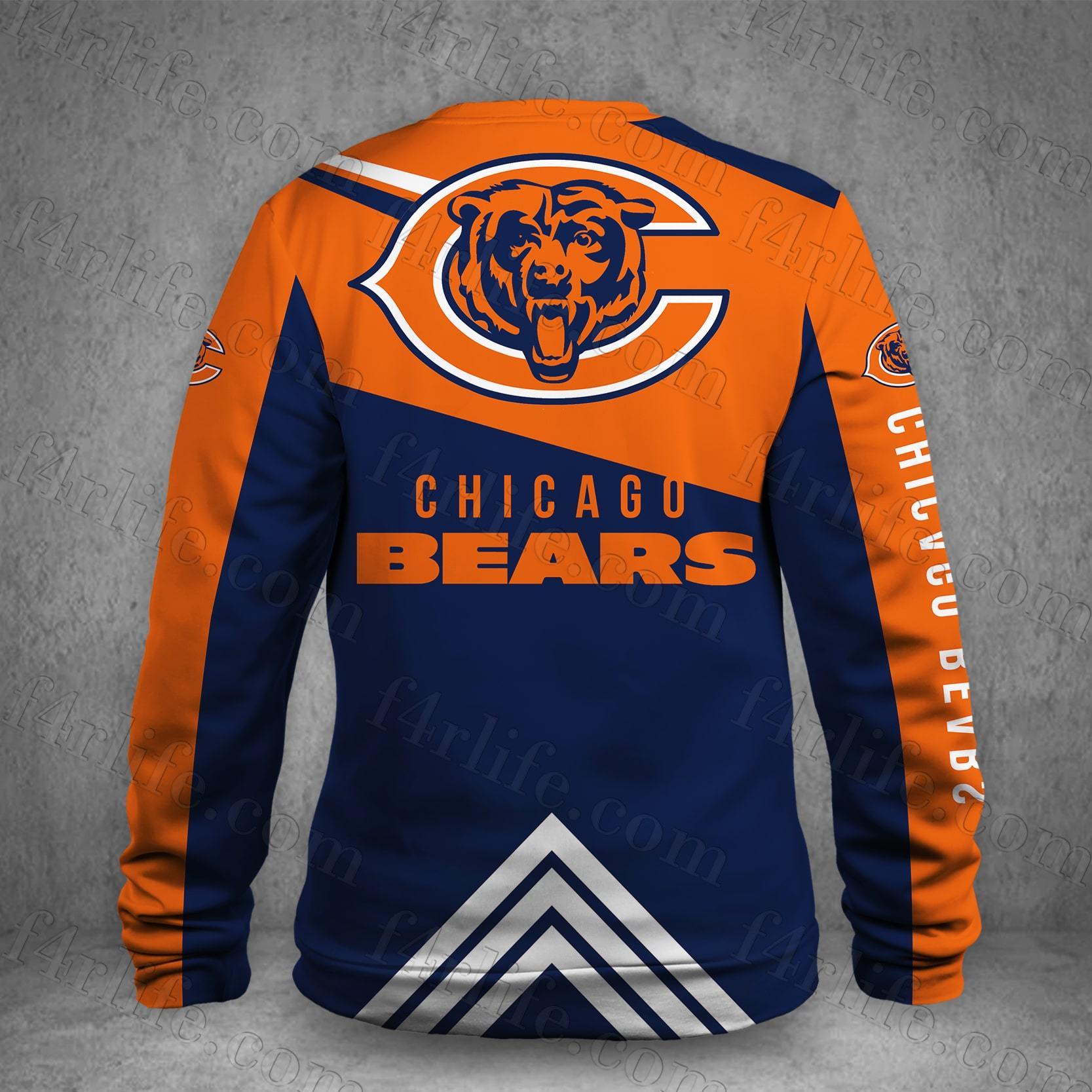 CHICAGO BEARS LOVE HOODIE 3D VIP 20