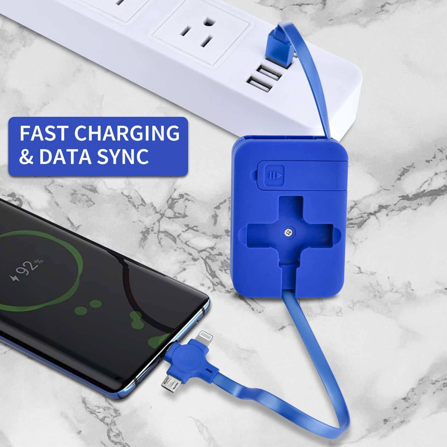 🔥Last Day Promotion-[SAVE 50% OFF]--Three in One Charging Cable Roll Fast Charging Cable--BUY 3 GET 3 FREE & FREE SHIPPING