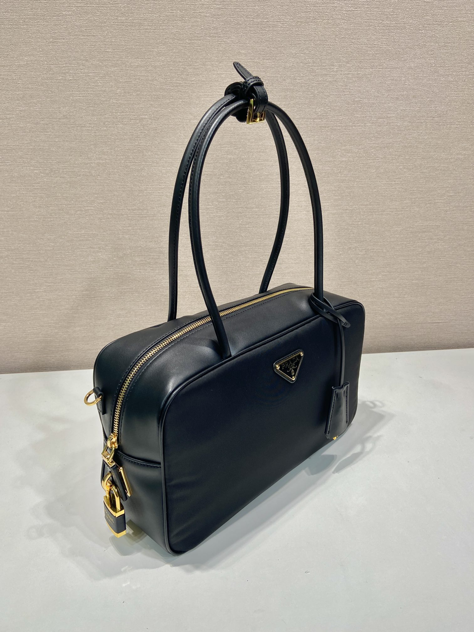 Prada Tessuto Tocker Handbag 1BB132
