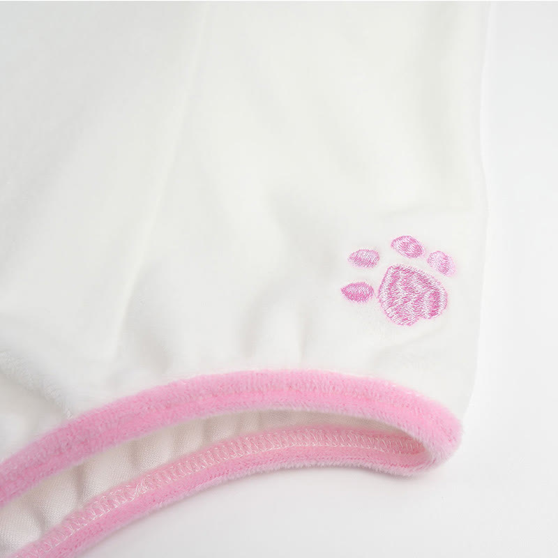 Cosplay Bunny Embroidery Colorblock Jumpsuit Lingerie