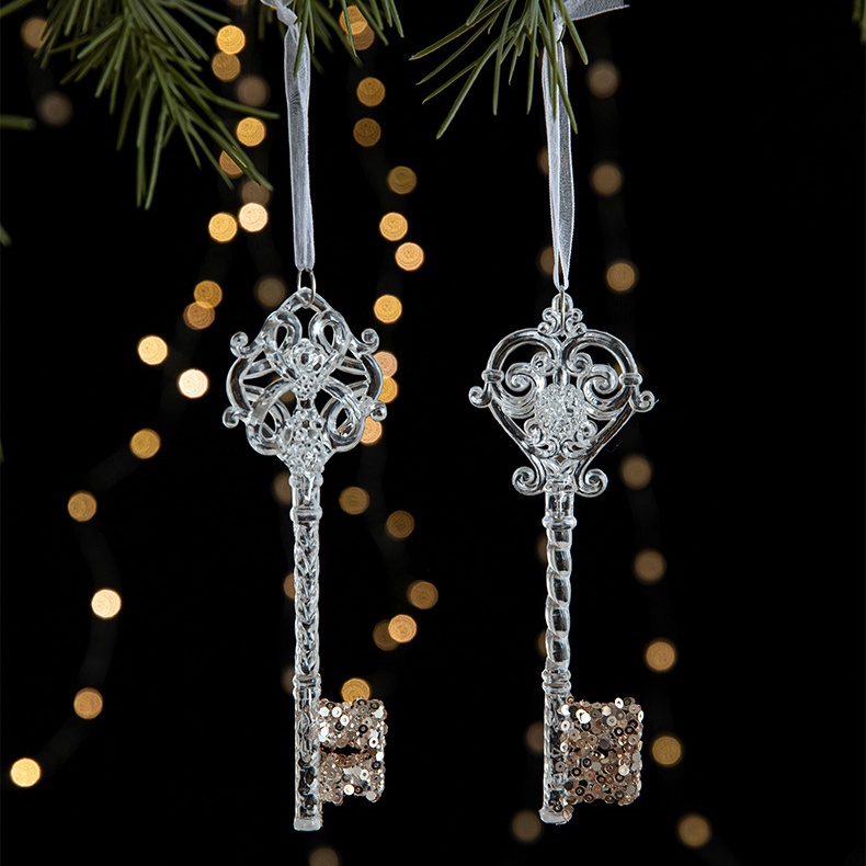 🎅2024 Christmas Promos🔥Christmas decorations sequins acrylic transparent pendant