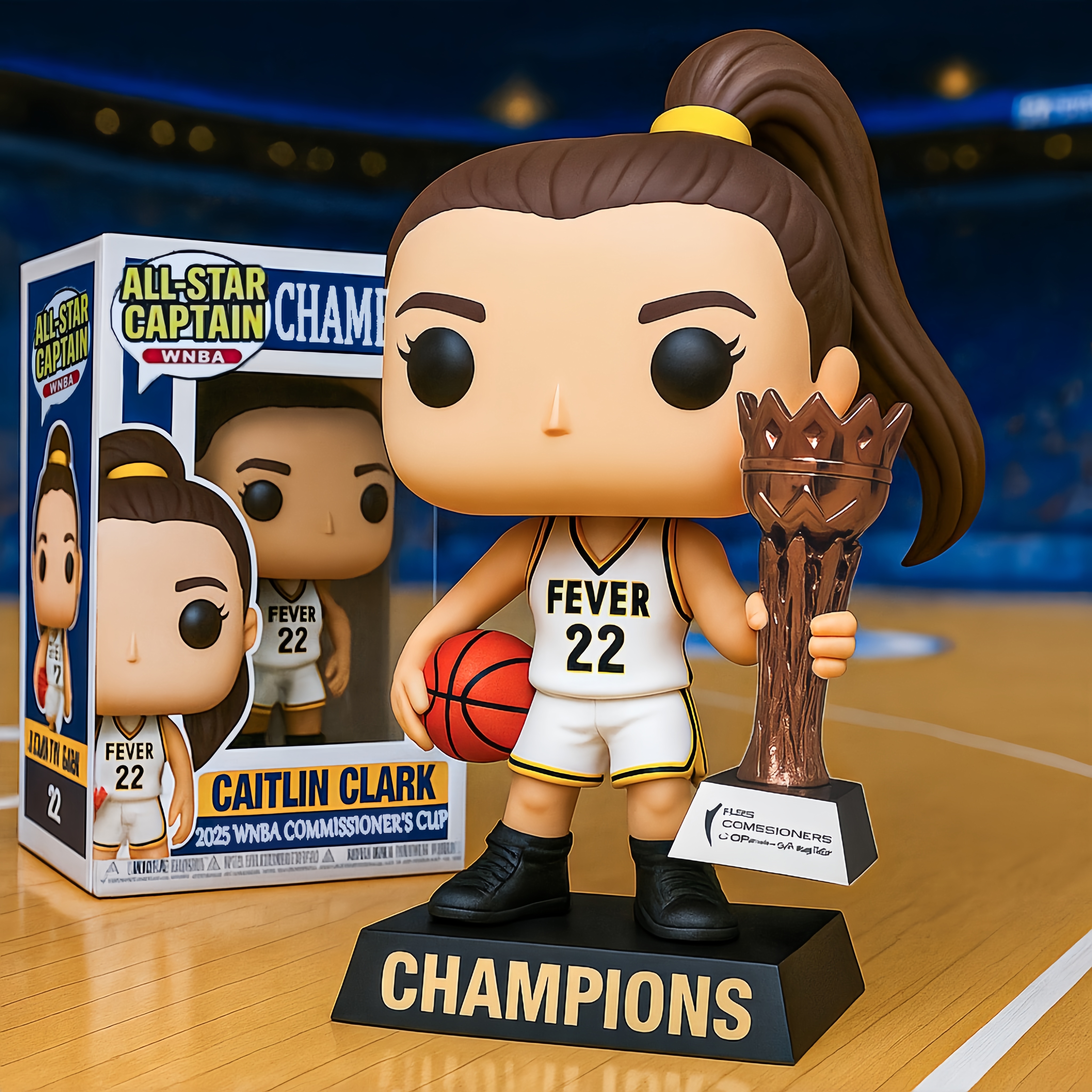 2025 WNBA Commissioner’s Cup Champs Pop  Figure