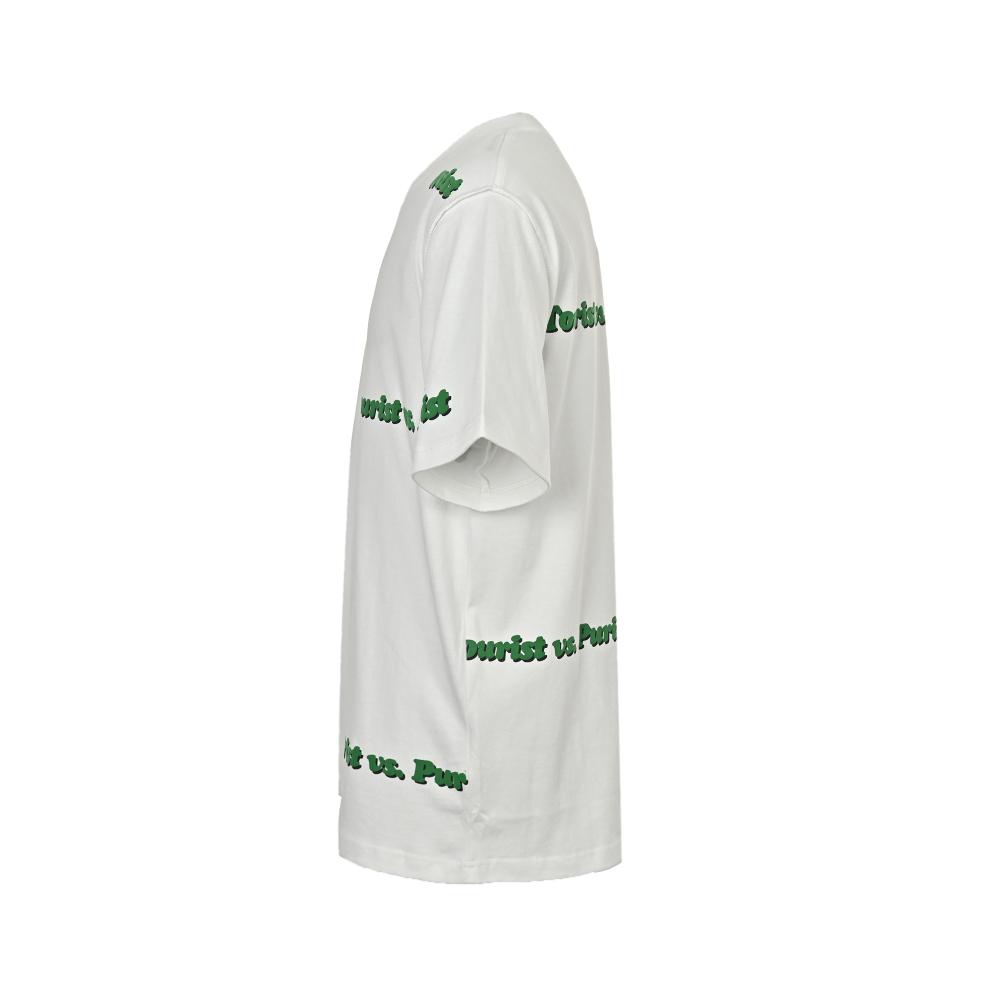 Louis Vuitton Green Foam Lettering Round Neck Short Sleeve