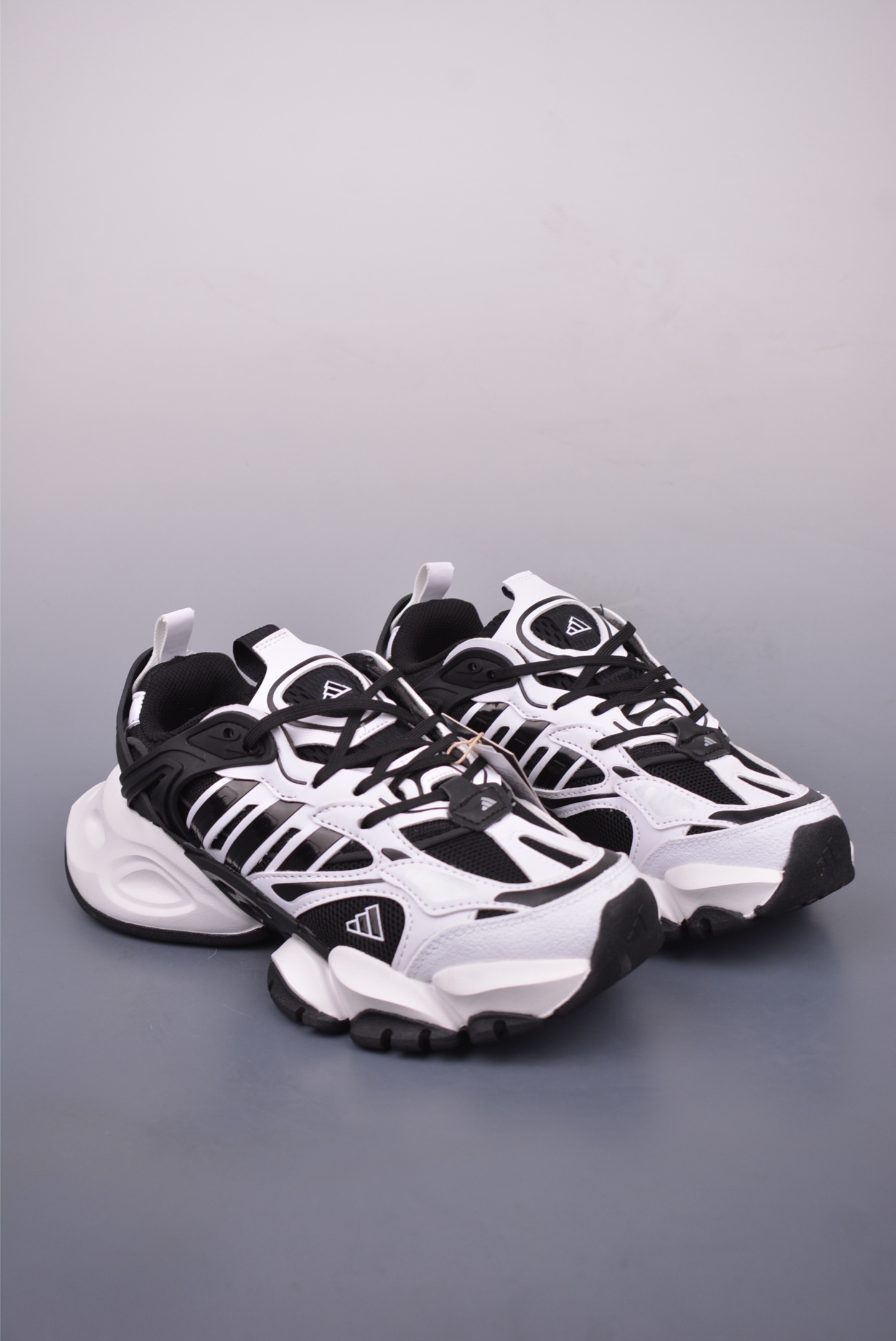 Adidas XLG Runner Deluxe Daddy Shoes Black and White Panda IH0072