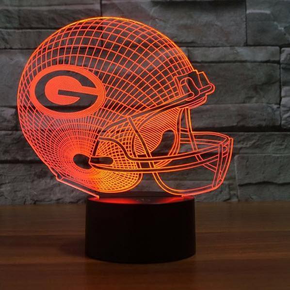 GREEN BAY PACKERS 3D LED LIGHT LAMP