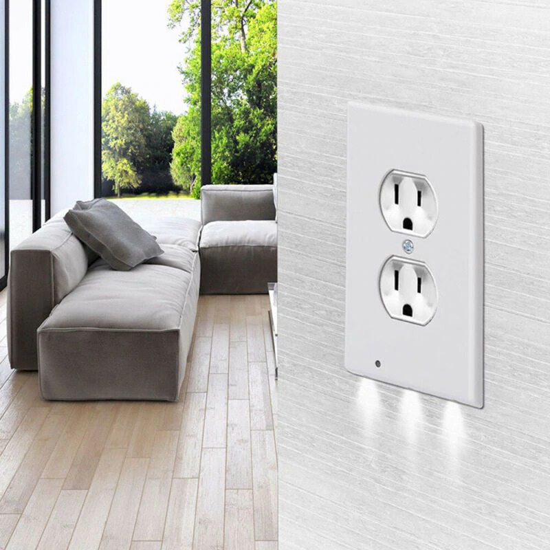 (New Year Promotion- SAVE 50% OFF) Outlet Wall Plate With Led -Buy 6 Free Shipping