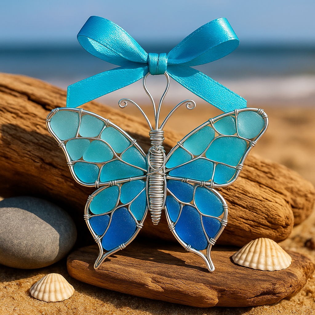 Handmade Sea Glass Ornament