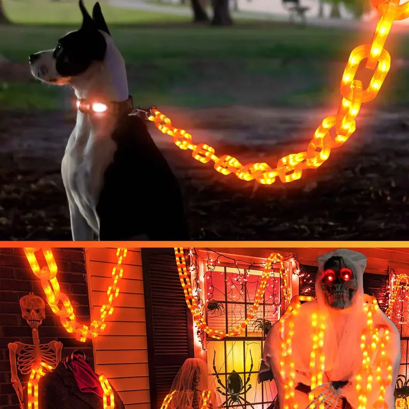 💥ON SALE💥Halloween Chain-Link String Lights, Waterproof✨